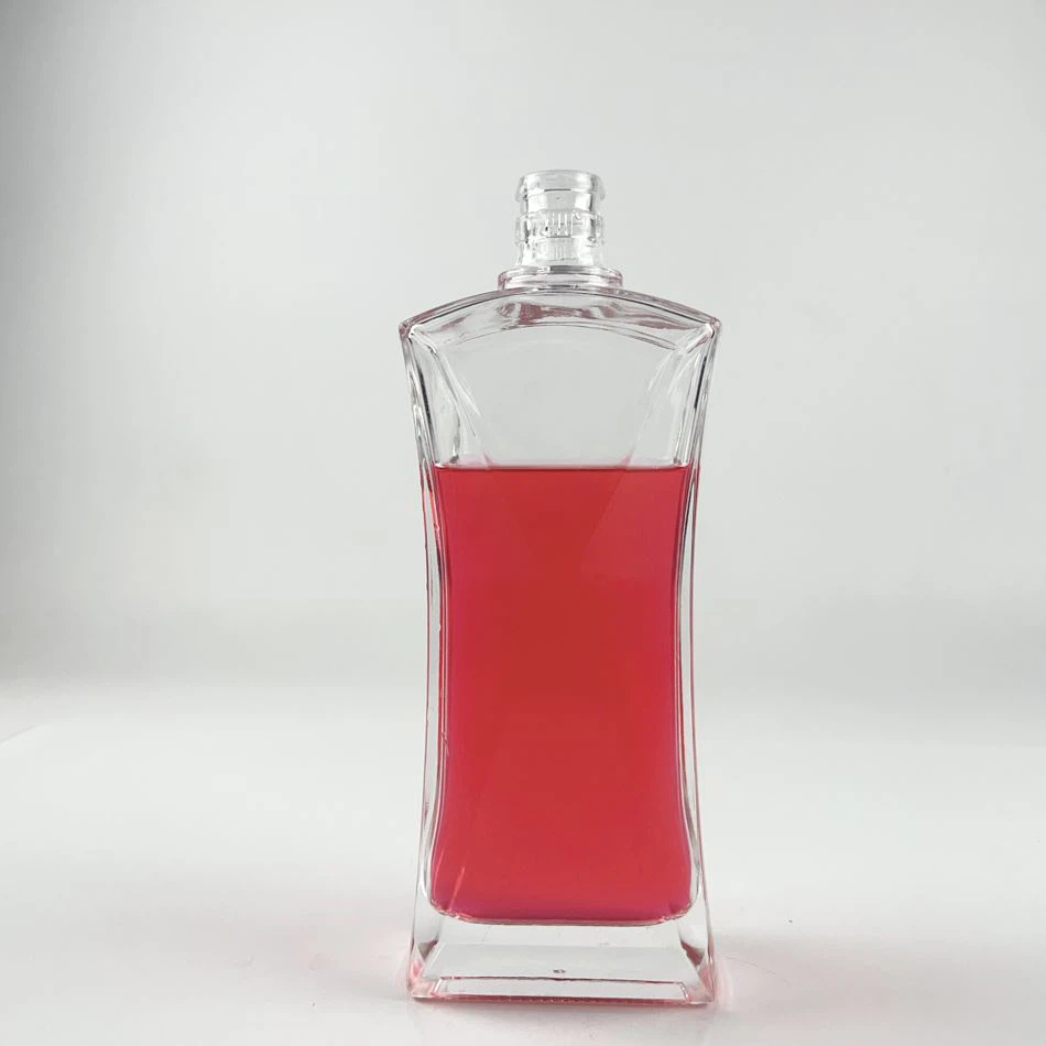 Lúxus viskí glerflöskur með korkum